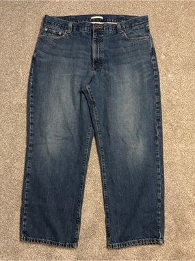 L.L. Bean Men's Dark Blue Straight Jeans ~ Size 38/29